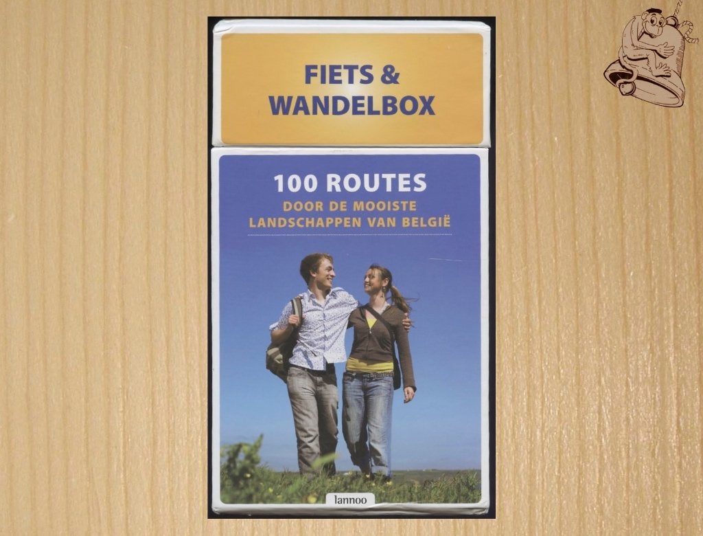 100 routes door de mooiste landschappen van Belgie / box, Boeken, Overige merken, Fiets- of Wandelgids, Ophalen of Verzenden, Zo goed als nieuw
