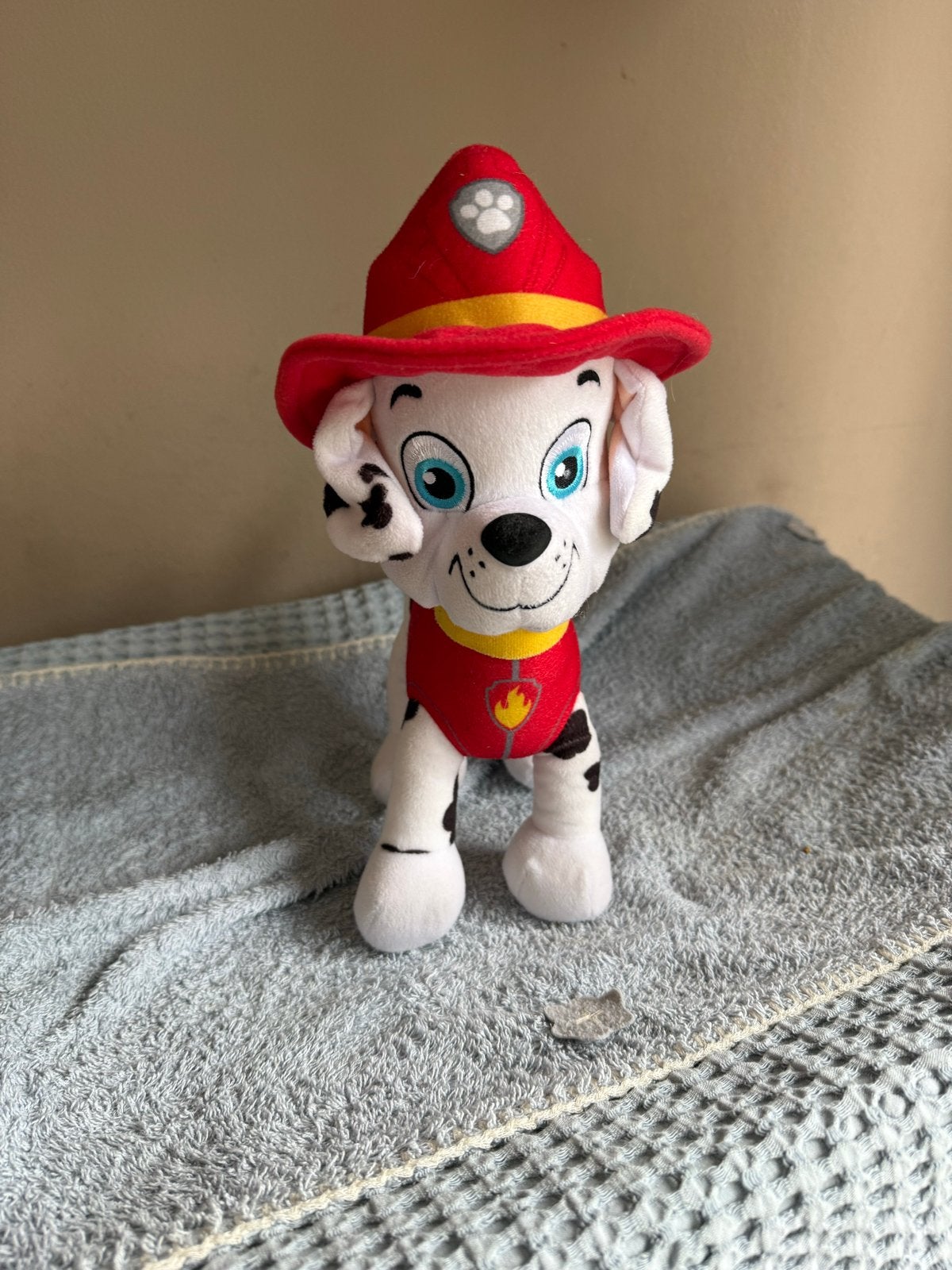 Paw Patrol Marshall knuffel, Overige merken, Zo goed als nieuw, Middelgroot (20 tot 80 cm), Wit