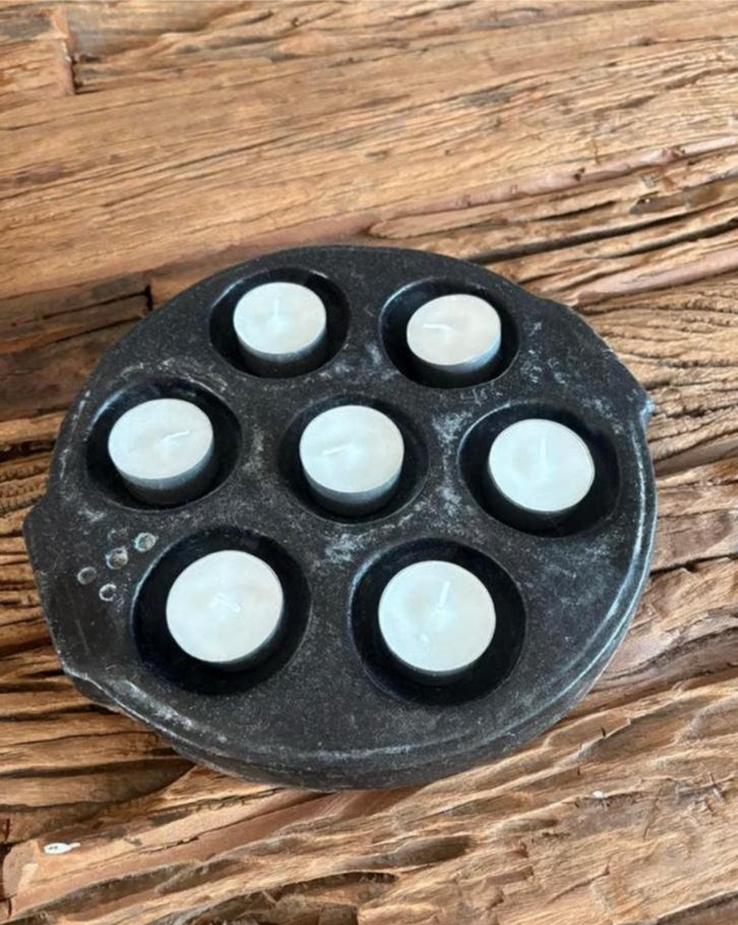 Authentieke Idly tray van natuursteen/speksteen, Ophalen of Verzenden