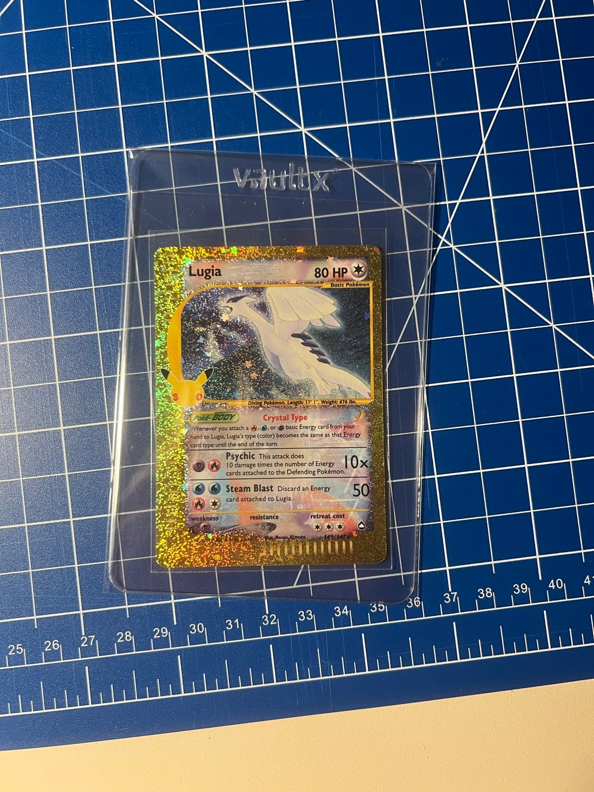 Pokémon Lugia #149/147 Celebrations 30th Anniversary, Verzenden, Zo goed als nieuw, Losse kaart, Foil