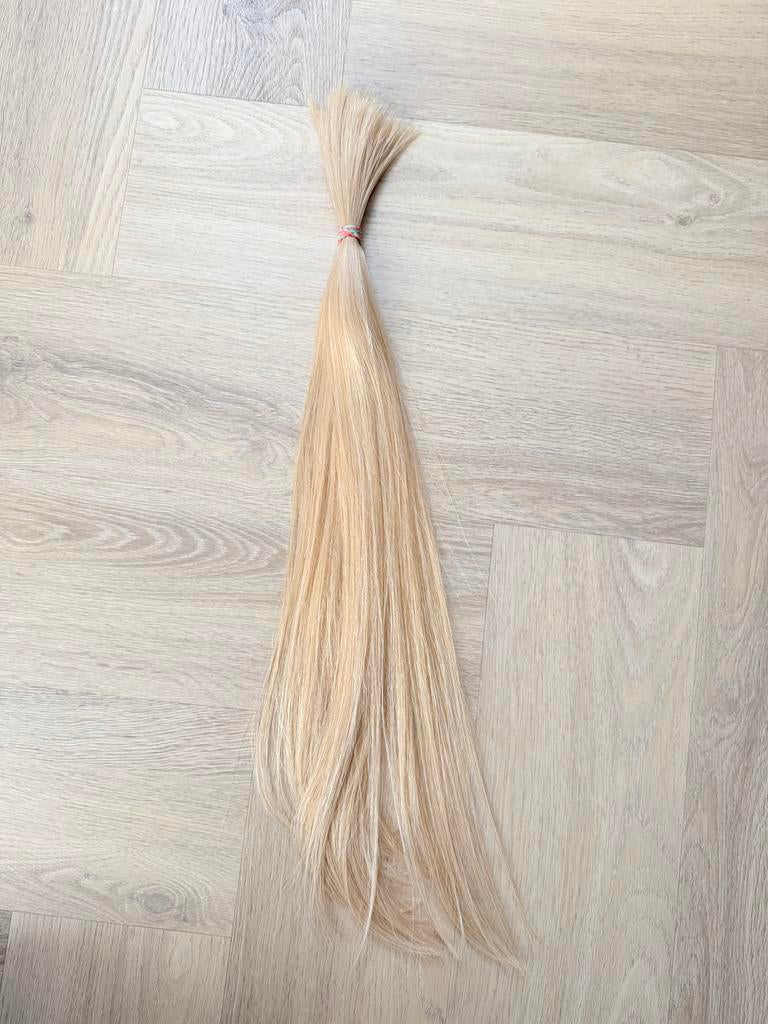 Blond haar, 65 cm lang, Ophalen of Verzenden, Gebruikt, Pruik of Haarverlenging