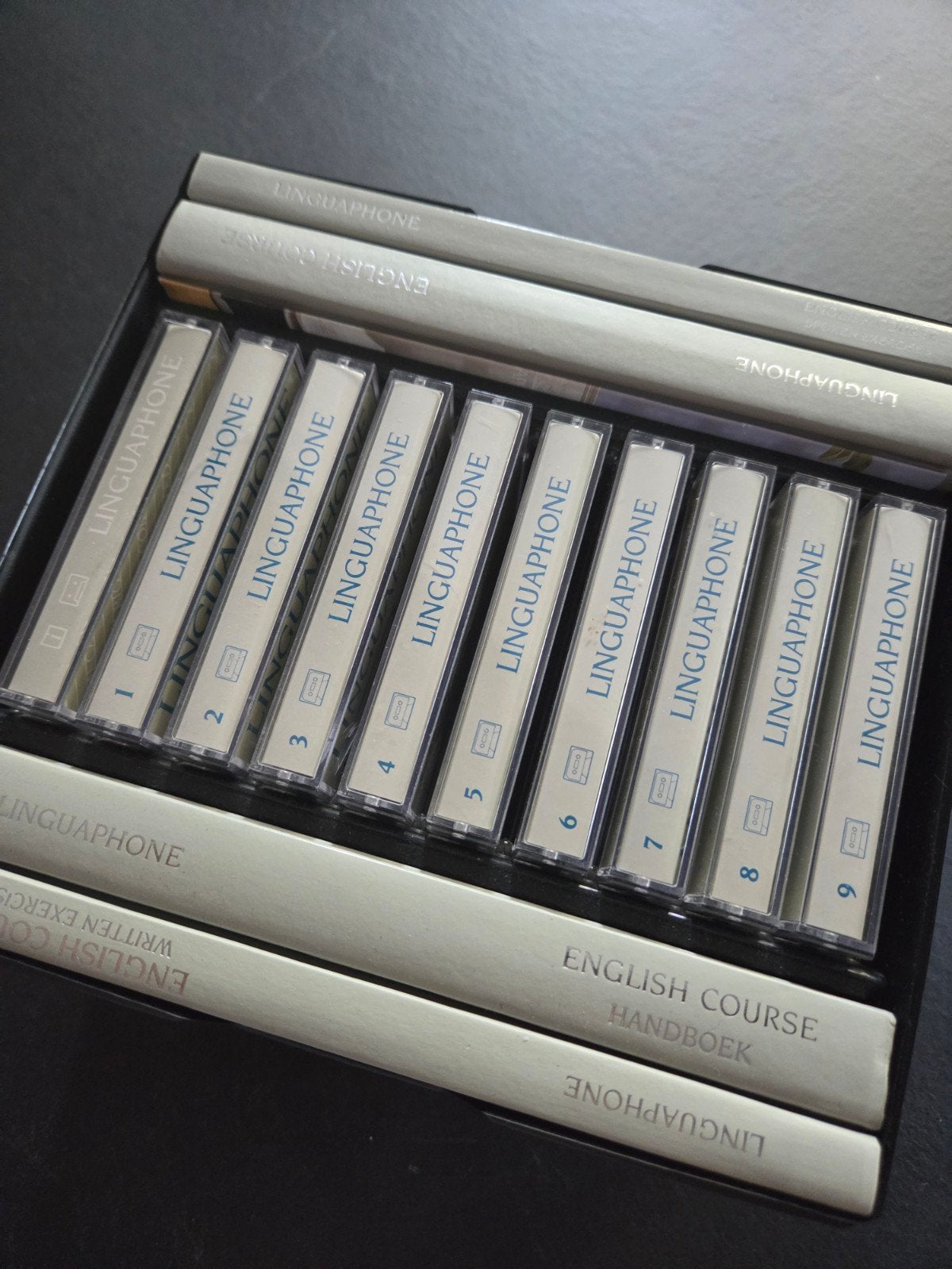 Vintage Linguaphone Engelse cursus met boeken en cassettes, Ophalen of Verzenden, Gelezen, Linguaphone Institute, Non-fictie
