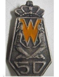 WILHELMINA 50 JAAR MEDAILLE JULIANA BRONS EN KOPER1910, Verzenden, Brons, Nederland