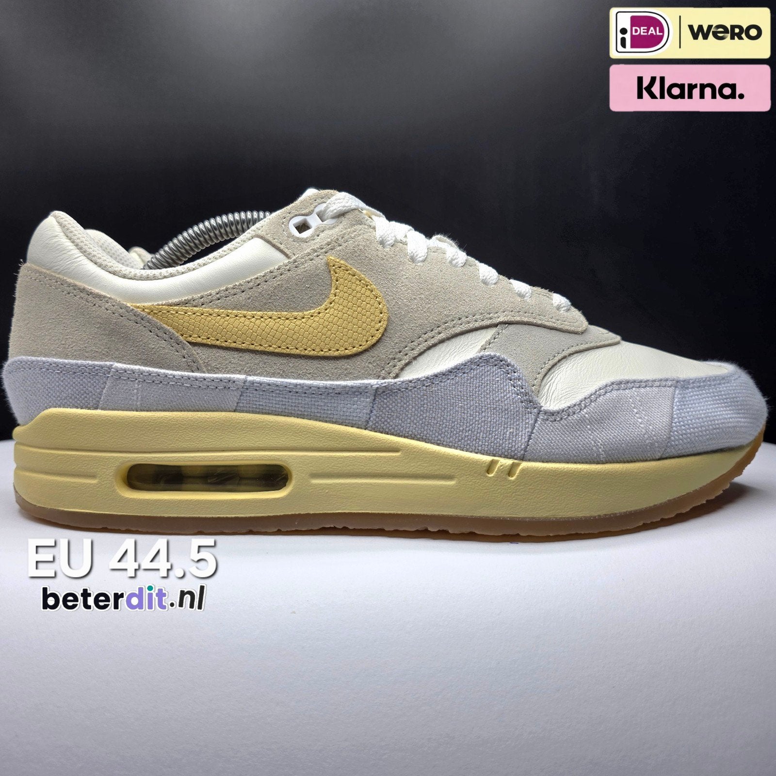 Nike Air Max 1 Crepe 'Light Bone' Maat: 44.5, Kleding | Heren, Nike air max, Ophalen of Verzenden, Nike, Nike