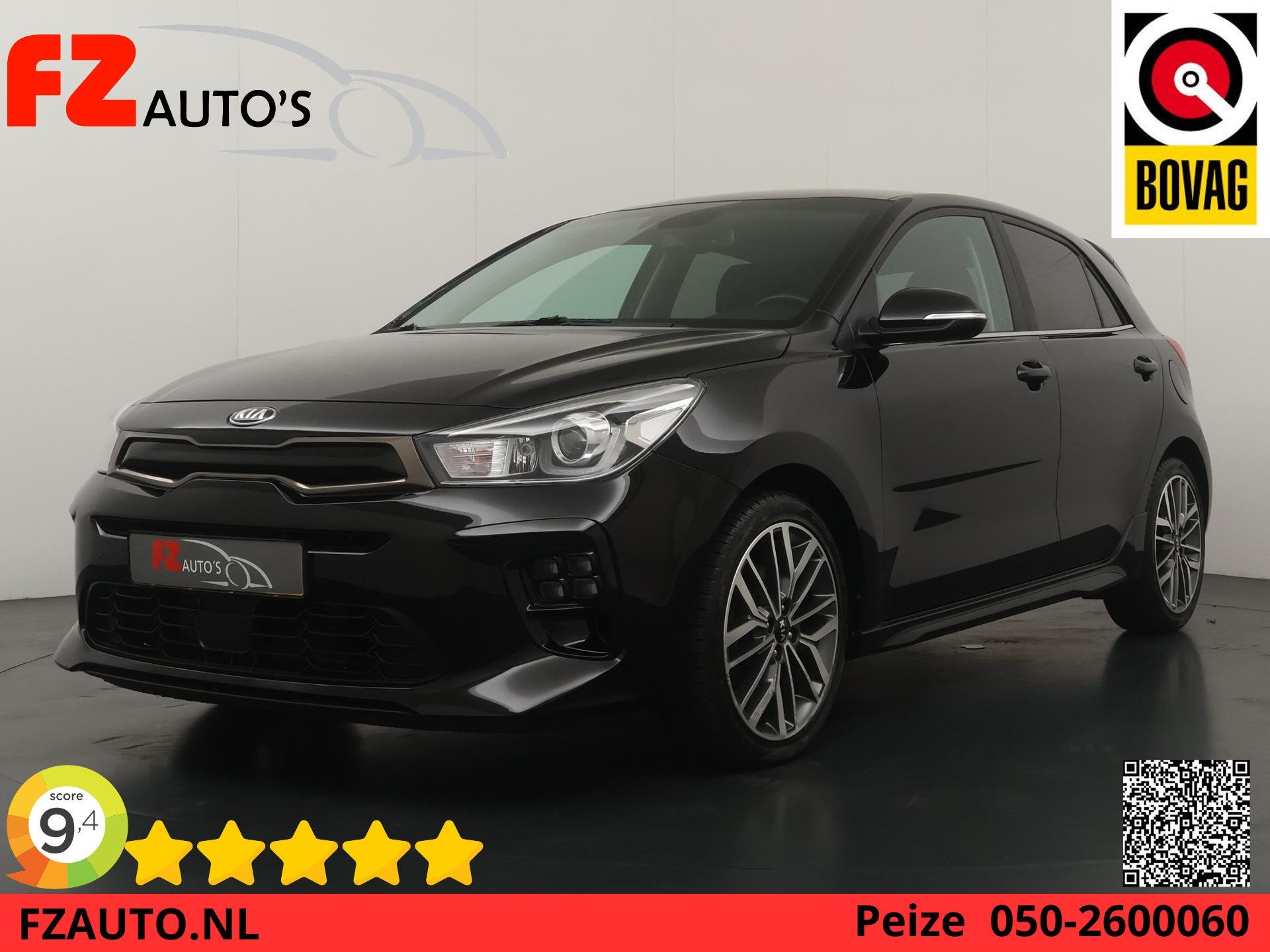 Kia Rio 1.0 TGDI GT-Line - Navigatie - Apple Carplay/Android, Voorwielaandrijving, Gebruikt, Euro 6, Leder en Stof
