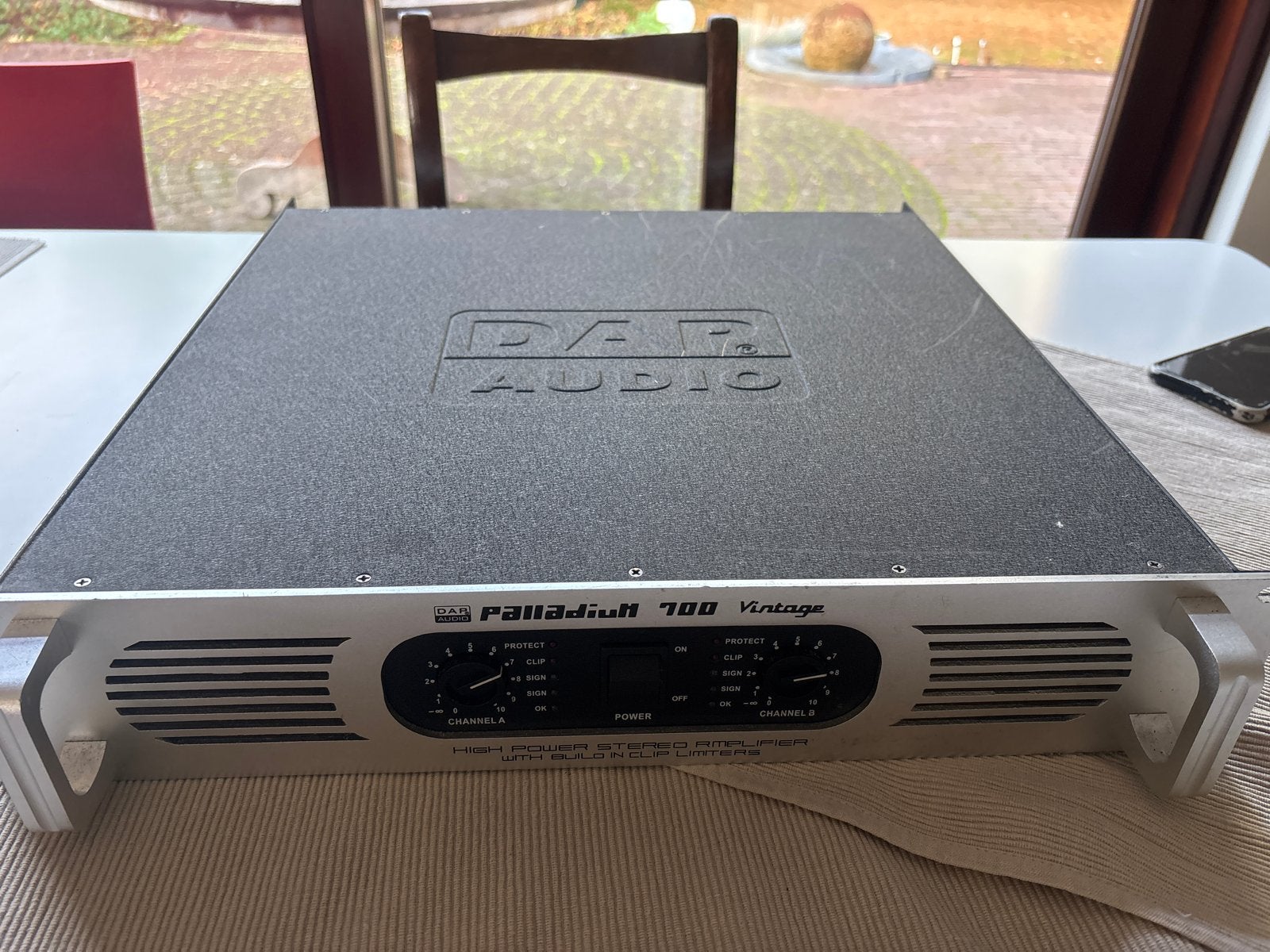 Palladium 700 Vintage Versterker - DAP Audio, Audio, Tv en Foto, Gebruikt, 120 watt of meer, Stereo, Ophalen