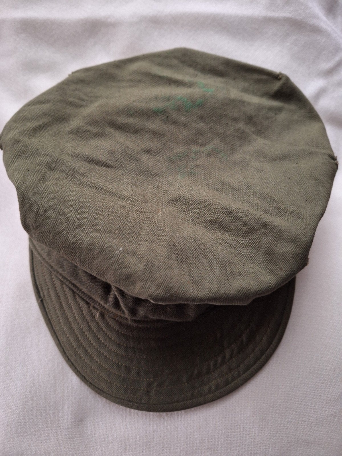 US mod HBT cap Nieuw Guinea Nederlandse aamaak KL, KM en Klu, Verzamelen, Verzenden, Landmacht, Nederland, Helm of Baret