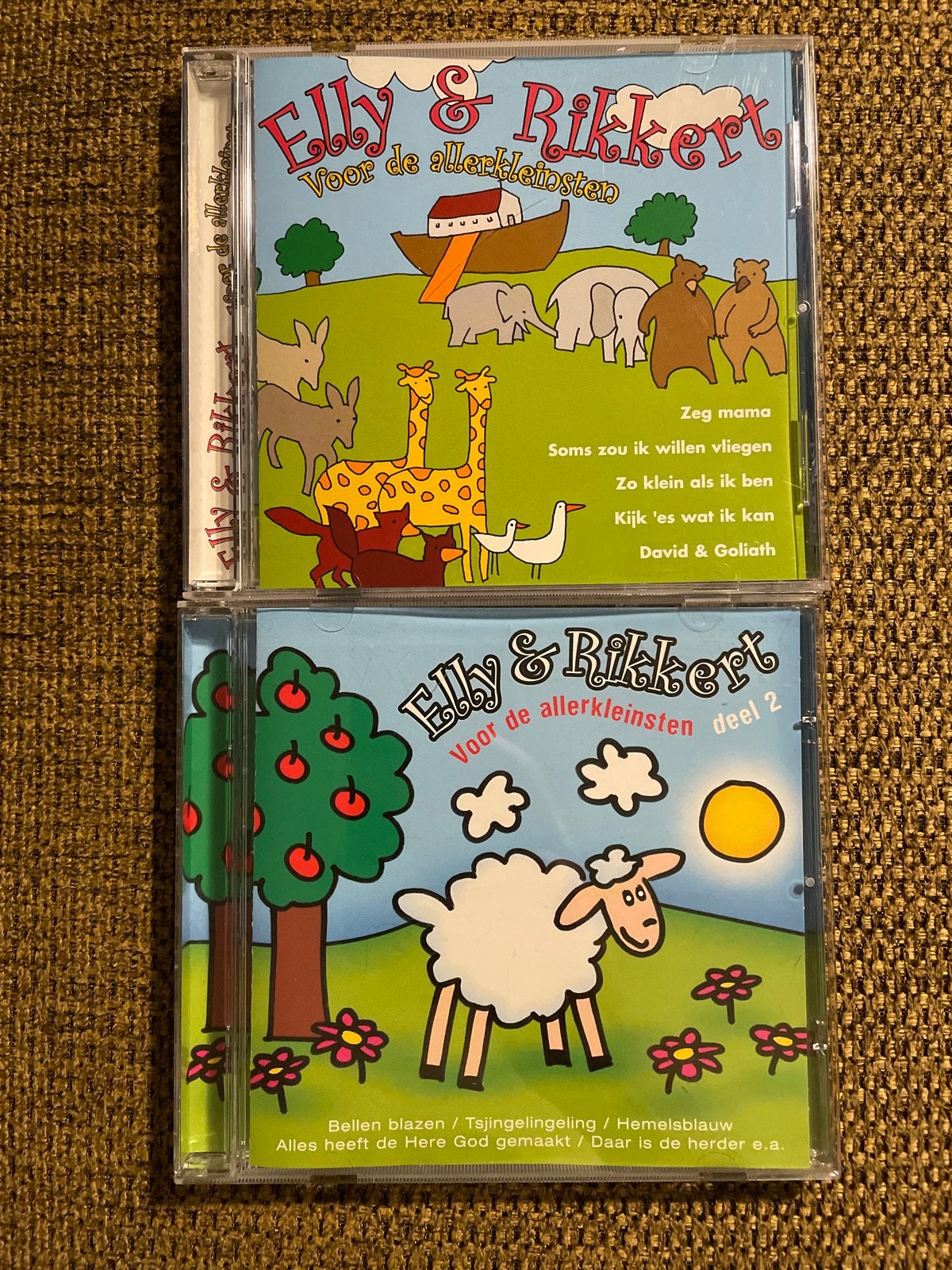 Elly & Rikkert - Voor de allerkleinsten Deel 1 & 2 CD's, Ophalen of Verzenden, Zo goed als nieuw, Muziek, Inclusief doosje