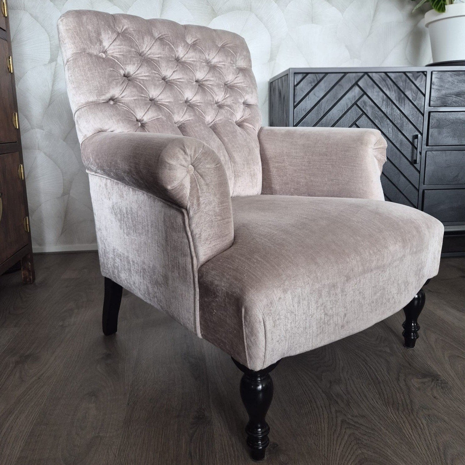 Mooie landelijke fauteuil, Ophalen, Zo goed als nieuw, 75 tot 100 cm