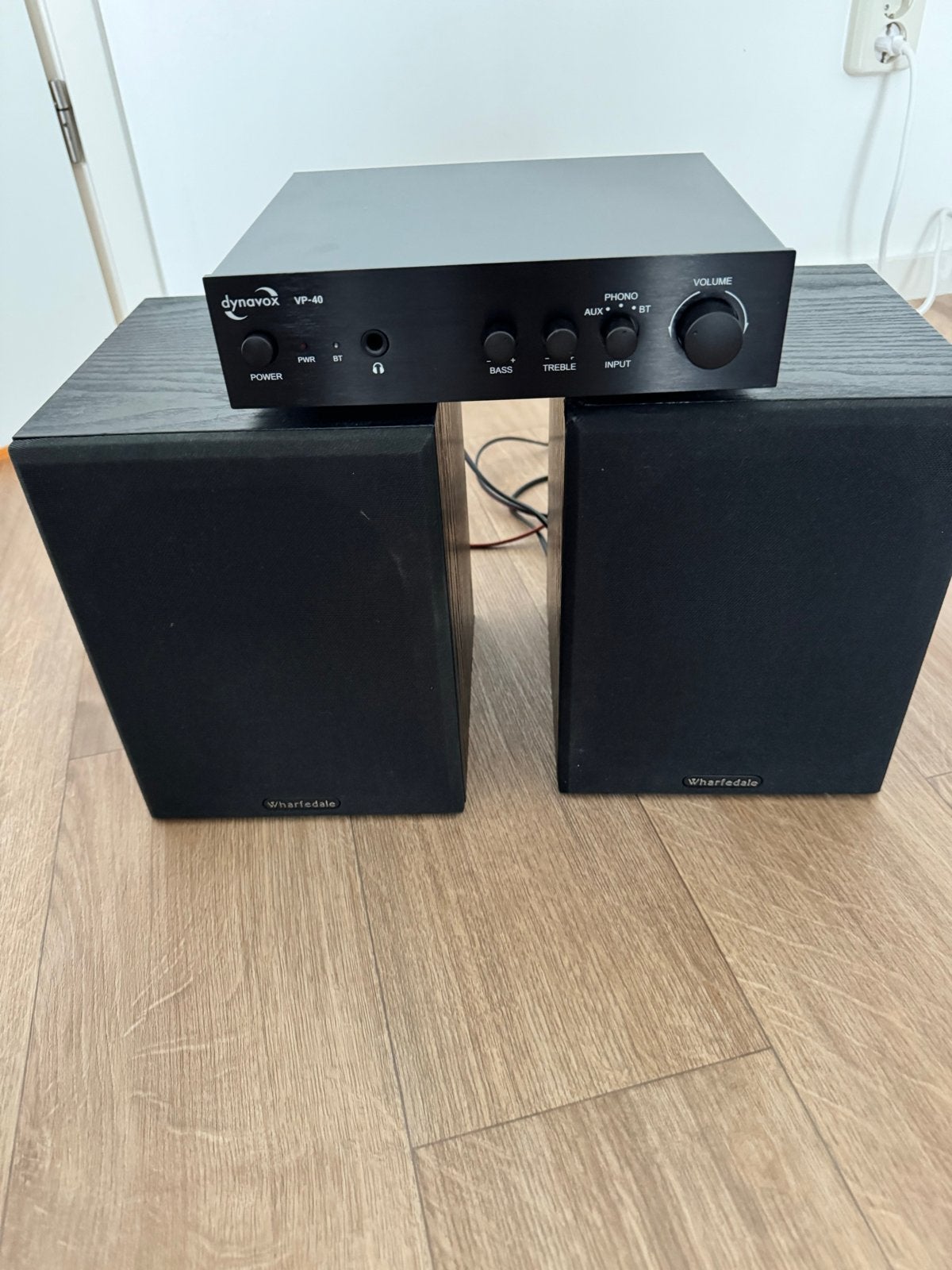 Wharfedale Diamond 3 speakerset met Dynavox versterker, Ophalen, Gebruikt, Wharfedale, 60 tot 120 watt