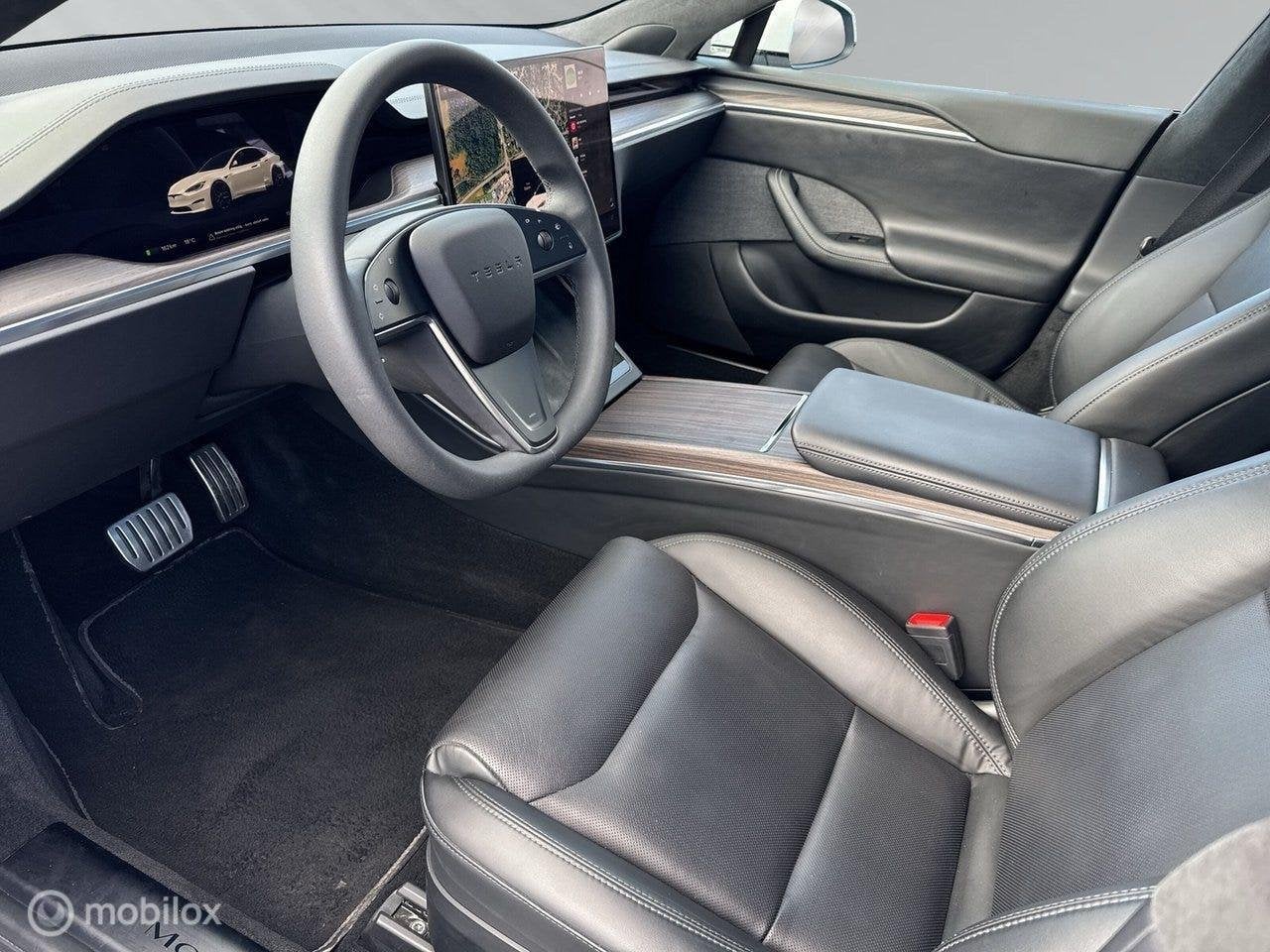 Tesla Model S Long Range HW4, 670pk, HW4, trekhaak, Auto's, Tesla, Automaat, Gebruikt, 2069 kg, Wit