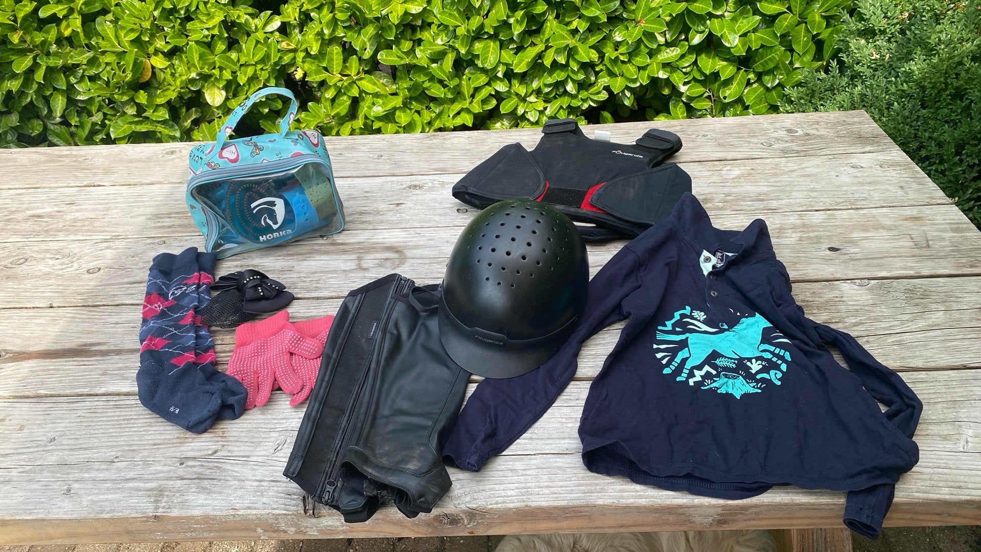 Beginnerspakket pony/paardrijden, Dieren en Toebehoren, Paardrijkleding, Ophalen of Verzenden, Bodyprotector