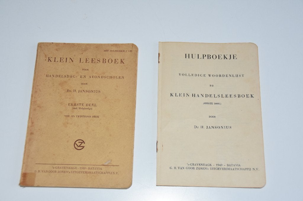 Engels Klein Leesboek Handelsdag Avondscholen Jansonius, Verzenden