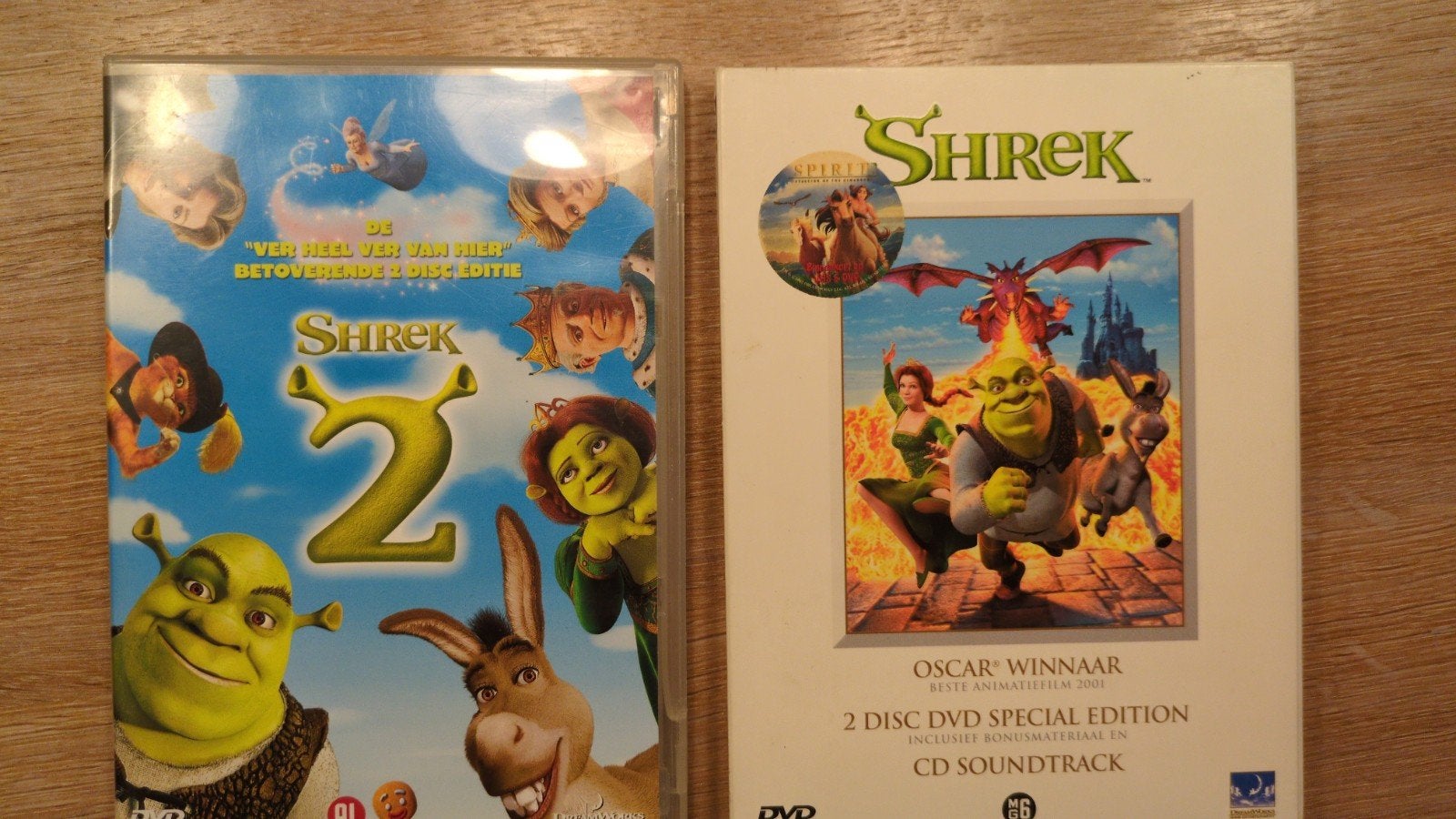 Shrek 2& Shrek 1 Special Edition DVD + CD Soundtrack, Gebruikt, Animatie, Nederlands, Ophalen of Verzenden