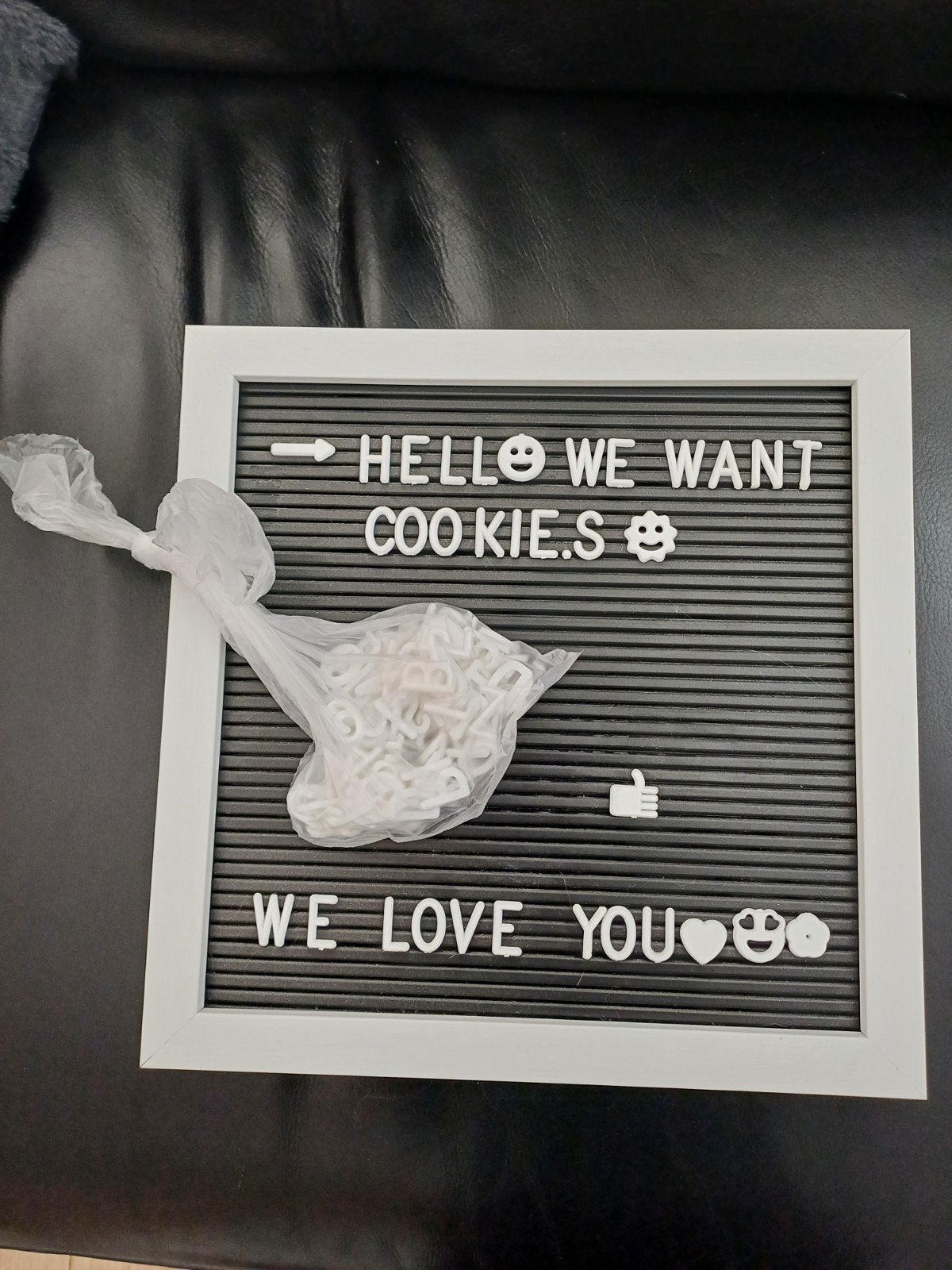 Letterbord met letters en symbolen, Ophalen of Verzenden, Zo goed als nieuw, Overige typen