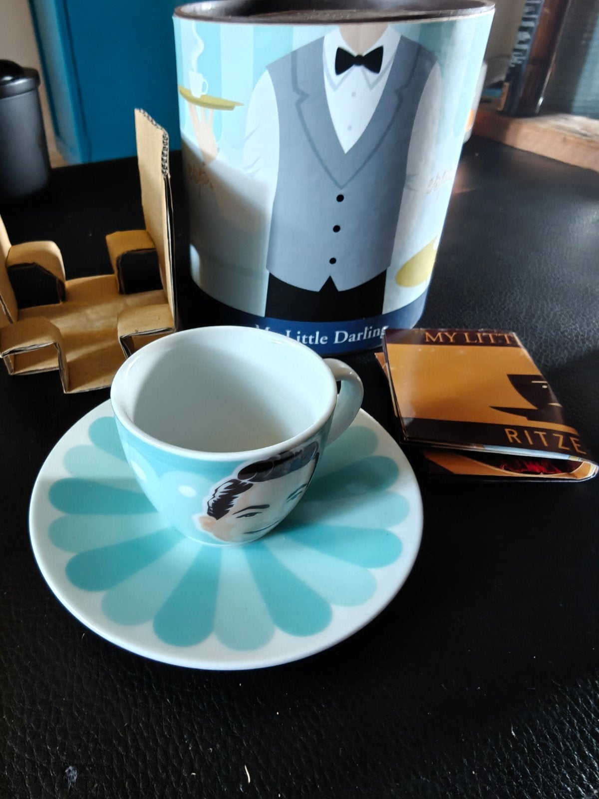 Ritzenhoff espresso kop en schotel, Ophalen of Verzenden, Zo goed als nieuw, Porselein, Kop en/of schotel
