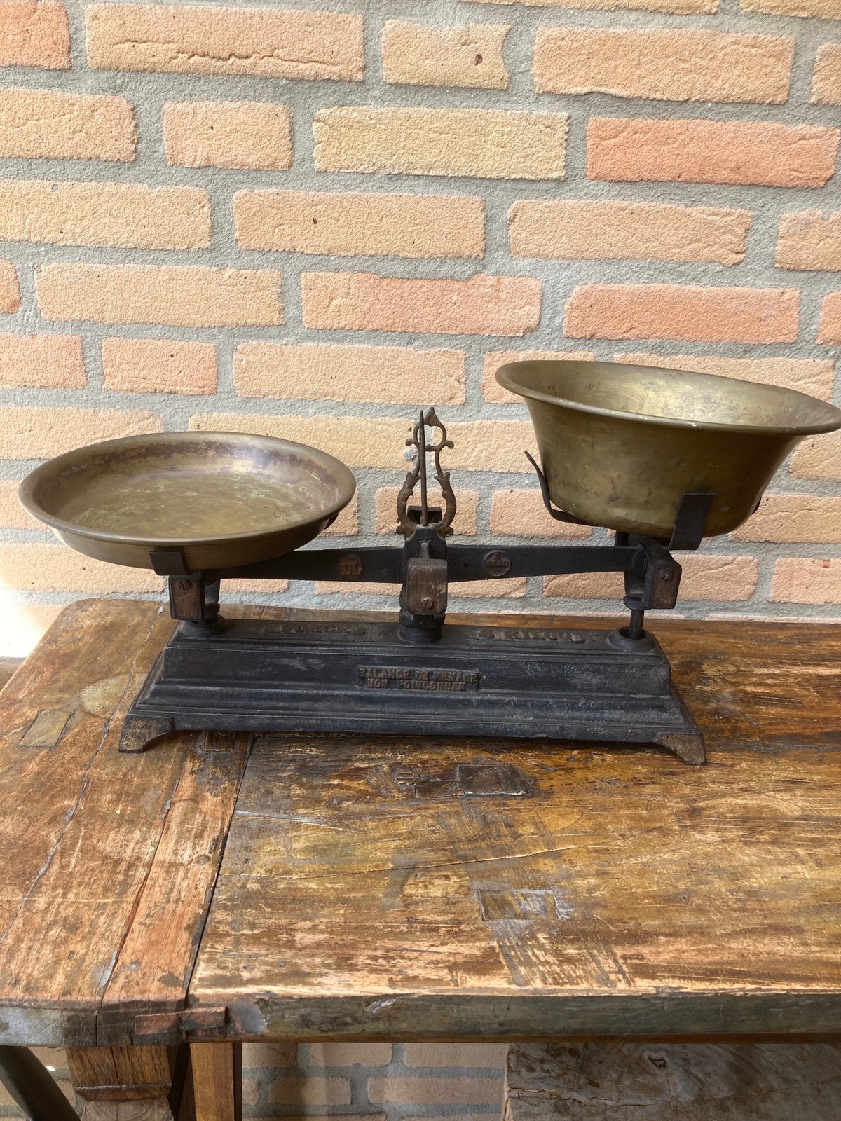 Antieke weegschaal, Antiek en Kunst, Ophalen of Verzenden