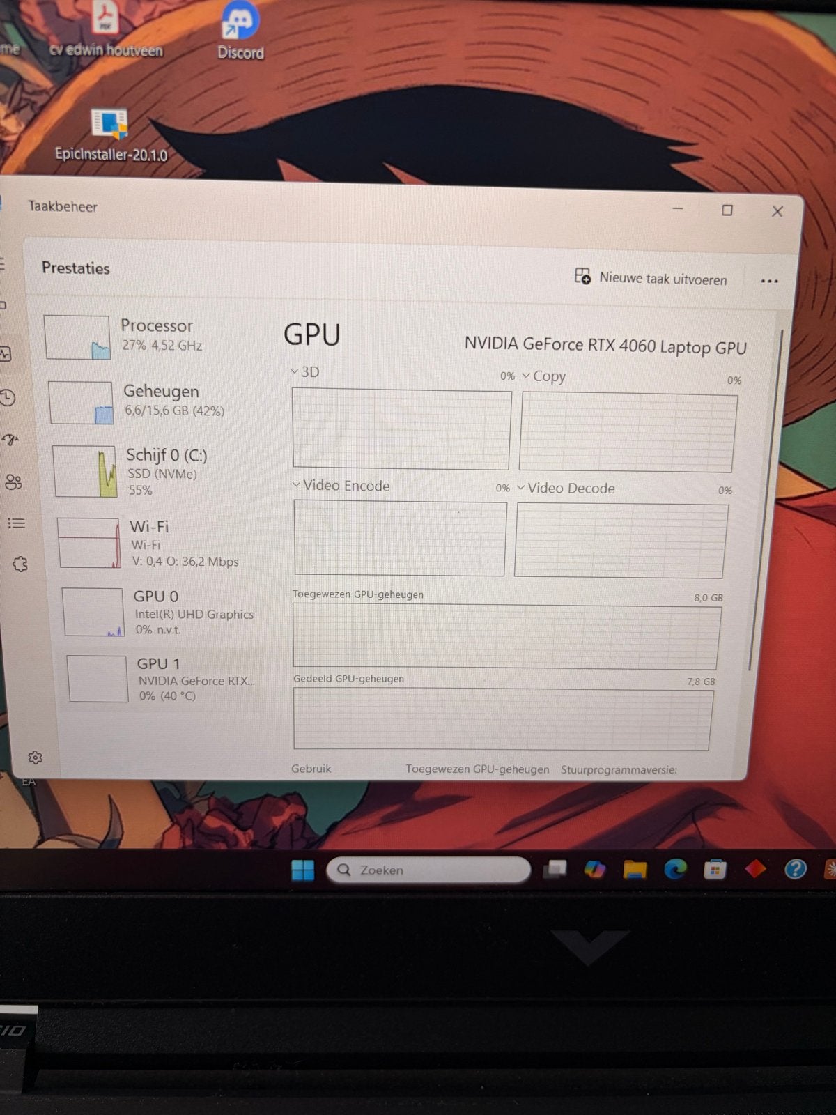 HP Victus Gaming Laptop i7-13620H RTX 4060 16GB RAM, Ophalen, Met videokaart, Zo goed als nieuw, Gaming