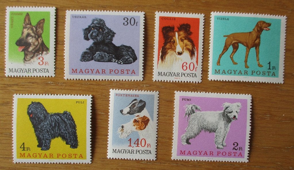 Hongarije, serie Hondenrassen, 1967, Verzenden, Postfris, Dier of Natuur