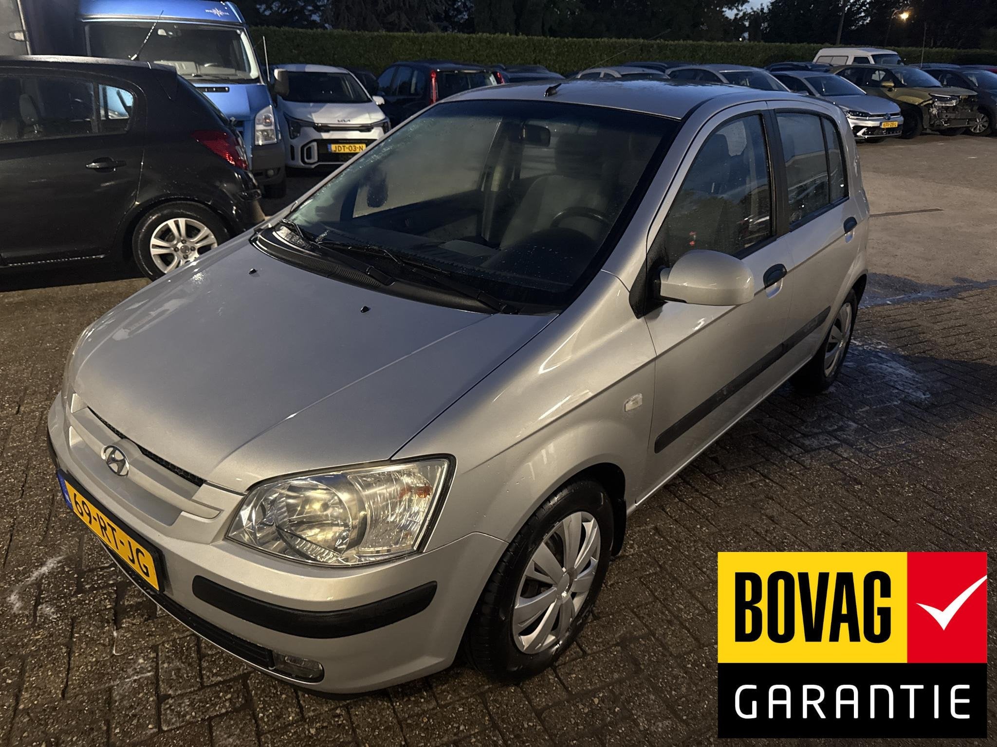 Hyundai Getz 1.3i GLS, 4 cilinders, 82 pk, Getz, Zilver of Grijs