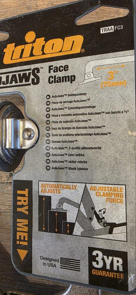 Triton AutoJaws Face Clamp, Ophalen of Verzenden, Nieuw