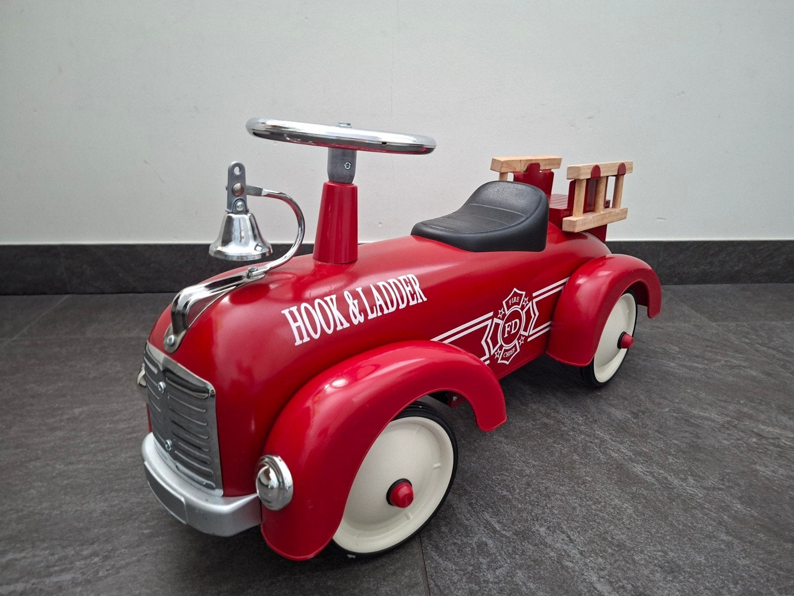 Loopauto brandweer (retro), Ophalen, Gebruikt, Loopvoertuig