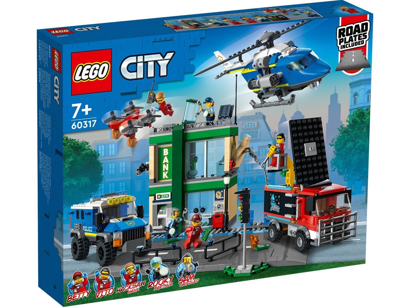 Lego city bank setnummer 60317, City, Lego, Ophalen of Verzenden, Zo goed als nieuw