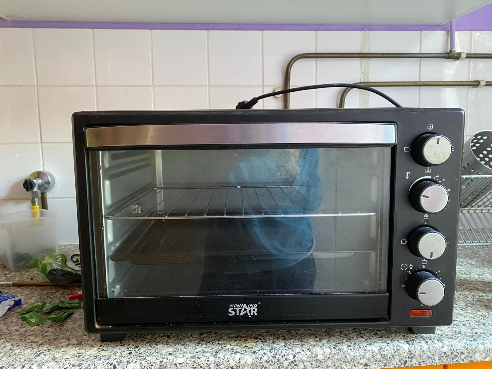 Winning Star Mini-oven met Grill - Compact en Gebruikt, Witgoed en Apparatuur, Ovens, Ophalen, Minder dan 45 cm, Vrijstaand, Mini-oven