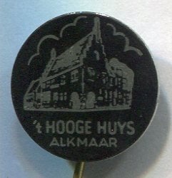 t Hooge Huys Alkmaar blik speldje ( W_062), Verzenden, Zo goed als nieuw, Transport, Speldje of Pin