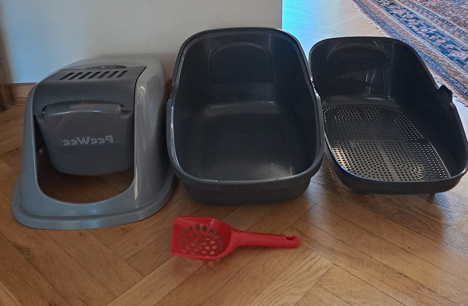 PeeWee Ecohùs kattenbak, Dieren en Toebehoren, Ophalen, Zo goed als nieuw