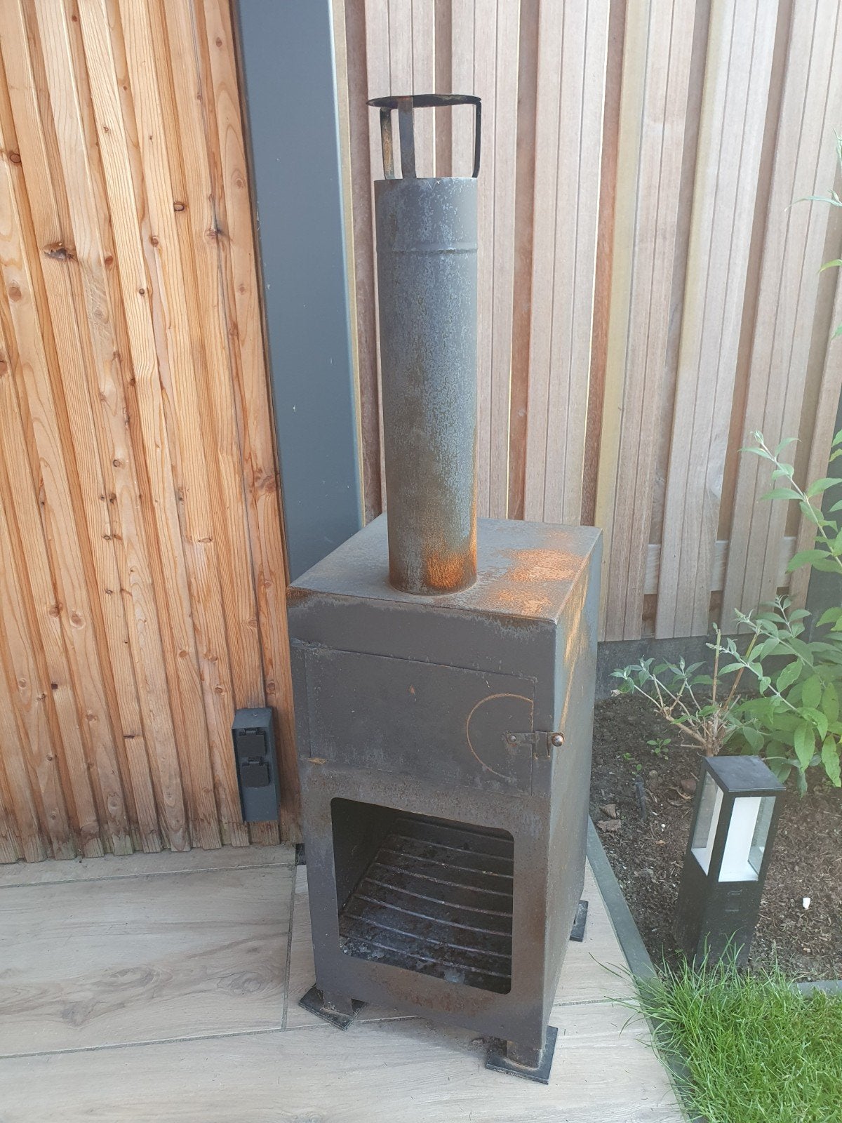 Multifunctionele Terraskachel met pizza oven, Ophalen, Gebruikt