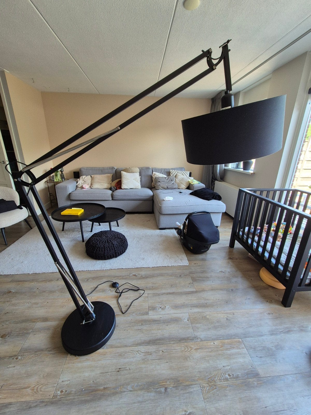 Grote vloerlamp 'It's About RoMi' Milano - Zwart, Ophalen, 200 cm of meer, Metaal, Gebruikt