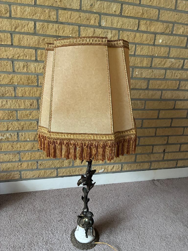 Mooie staande schemerlamp., Ophalen, Gebruikt, Stof, Minder dan 50 cm
