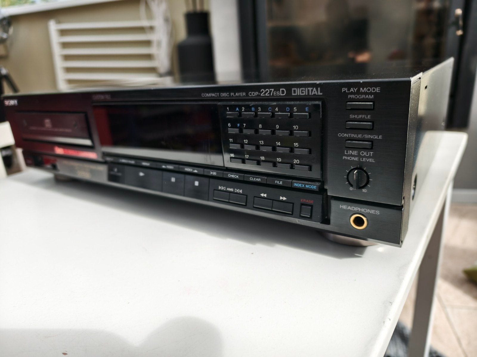 Sony CDP-227ESD High-End CD Speler | 2x TDA1541A, Ophalen of Verzenden, Gebruikt, Sony