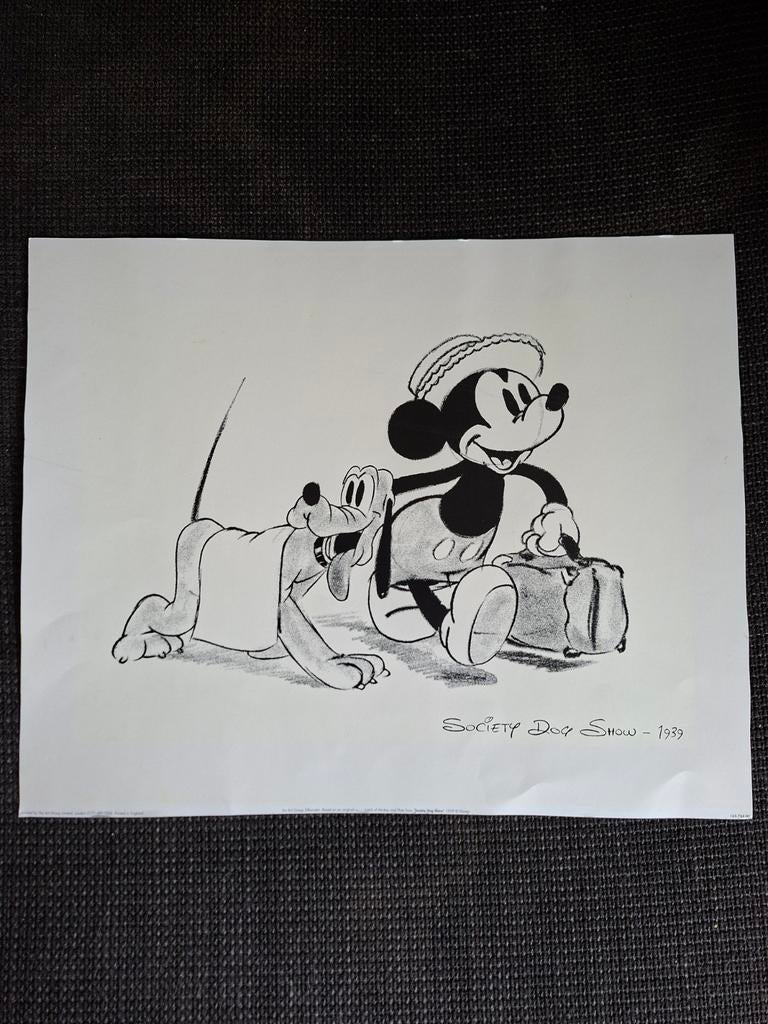 Disney Society Dog Show 1939 zeefdruk Art Group, Ophalen