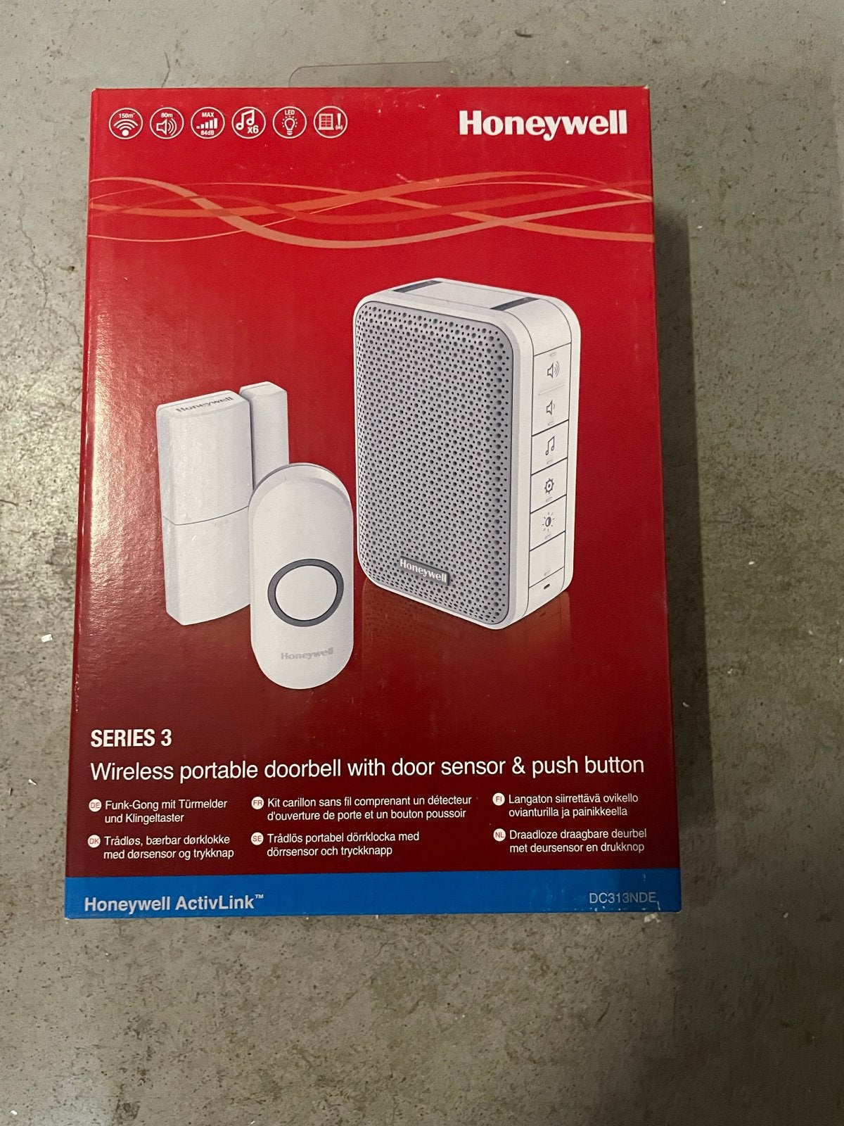 Honeywell ActivLink Draadloze Deurbel met Sensor, Ophalen of Verzenden, Nieuw, Draadloos