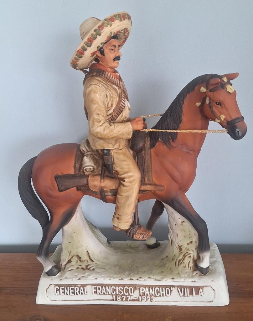 Decanter General Francisco " Pancho" Villa 1877-1923., Verzamelen, Beelden en Beeldjes, Ophalen of Verzenden