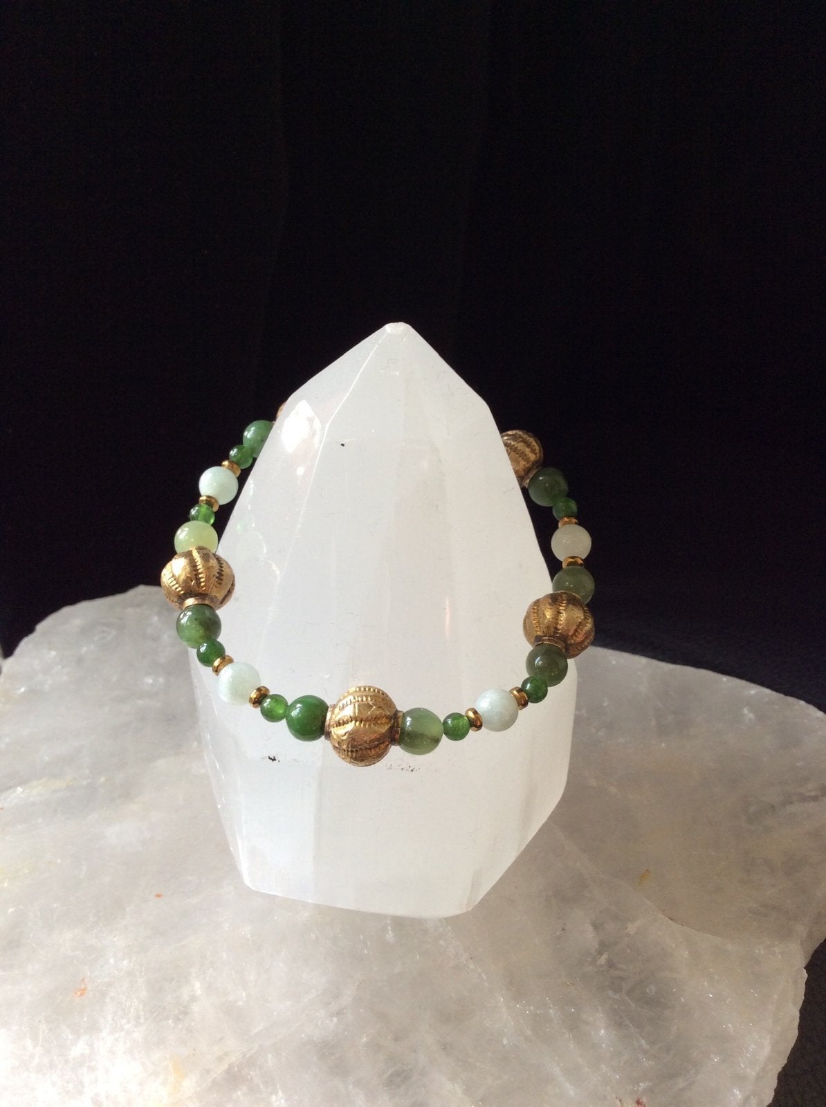 Jade zilver beschermt geluk intuïtie welvaart vrede harmonie, Met bedels of kralen, Magnolia11, Nieuw, Ophalen of Verzenden
