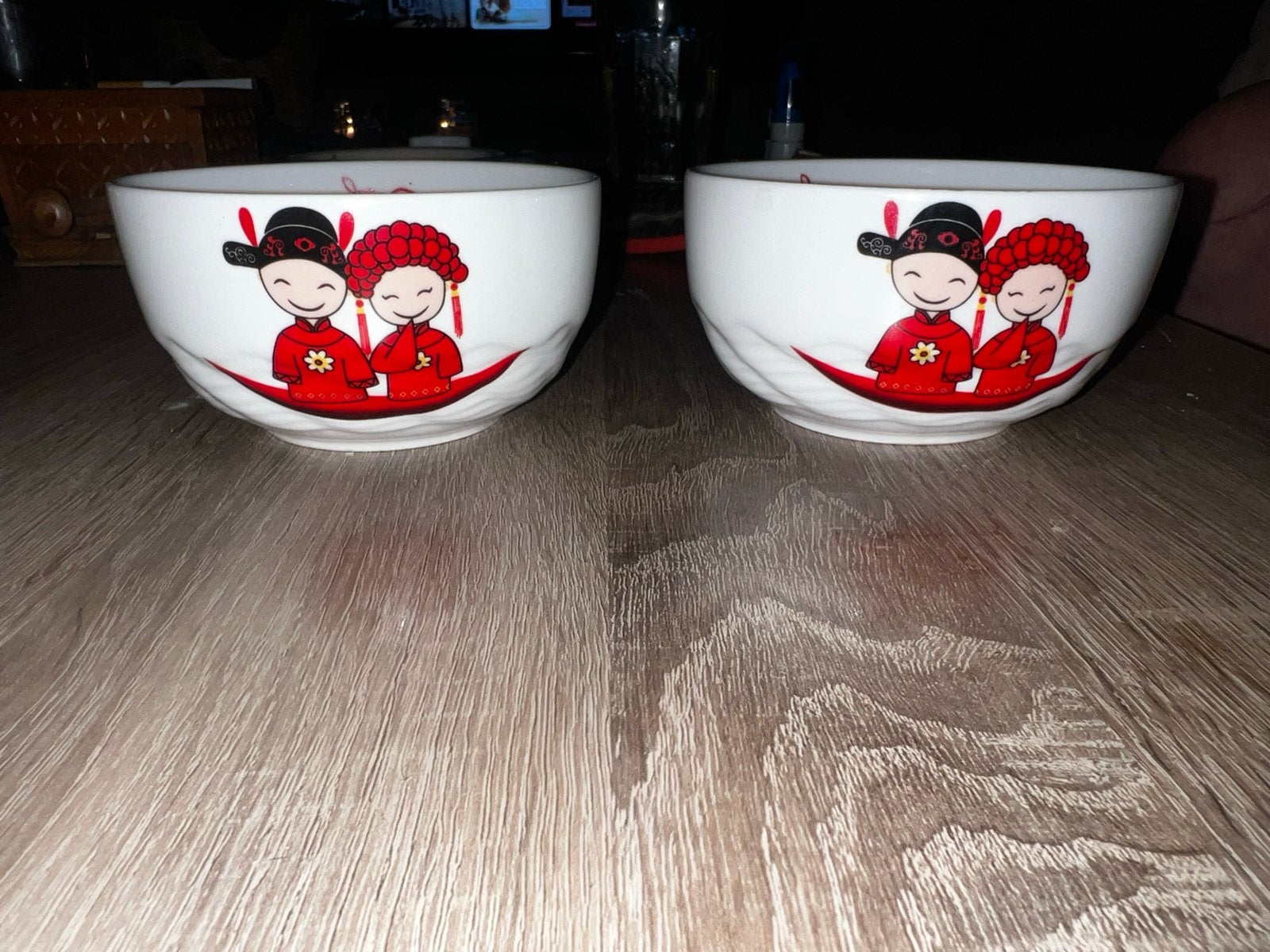 Chinees servies set - kommen, borden, lepels, eetstokjes, Keramiek, Ophalen of Verzenden, Zo goed als nieuw, Overige stijlen