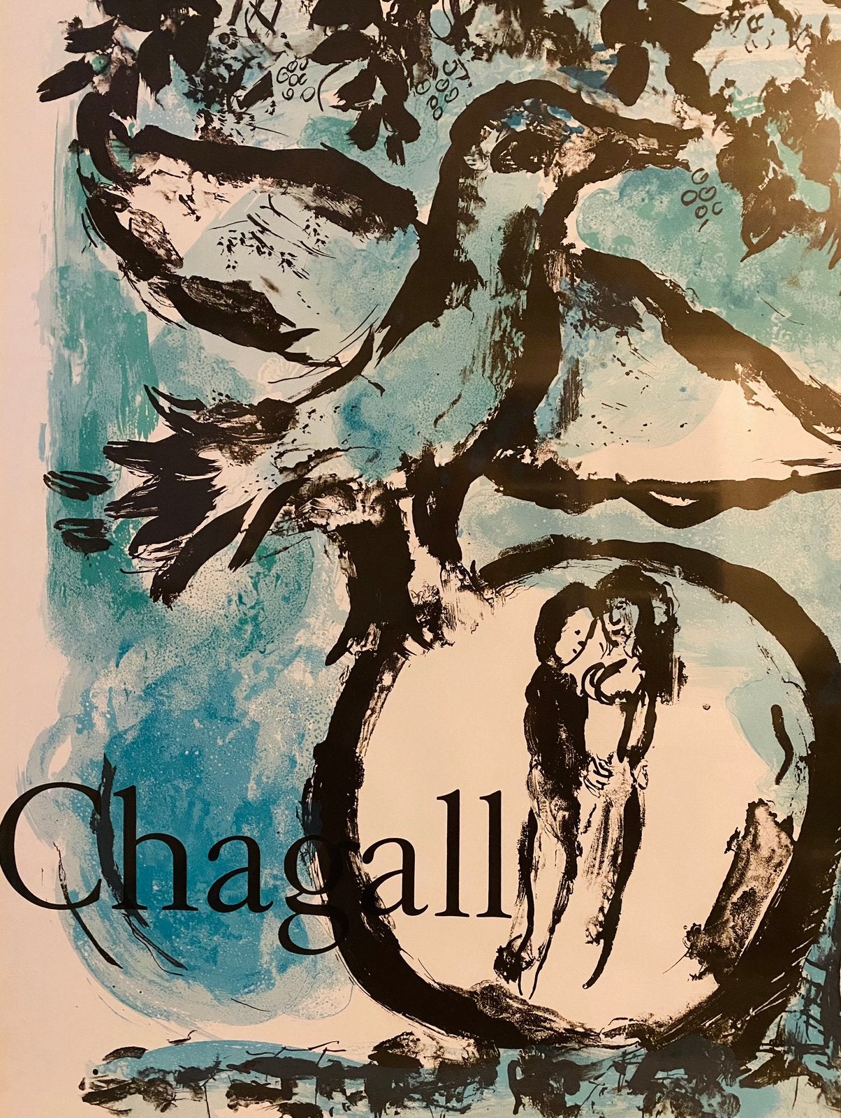 Chagall affiche tentoonstelling Gallerie Maeght 1962, Ophalen, Gebruikt, Onbekend, Print