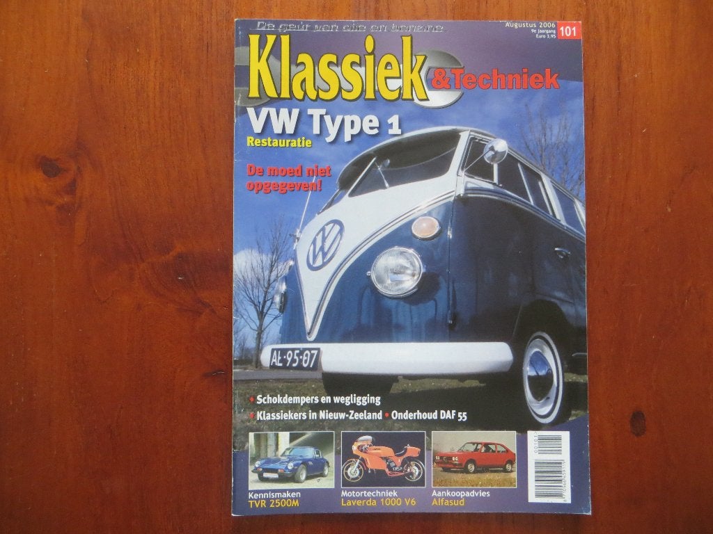 Klassiek & Techniek 101 Volkswagen Bus Type 1, TVR 2500M, Ophalen of Verzenden, Nieuw, Volkswagen