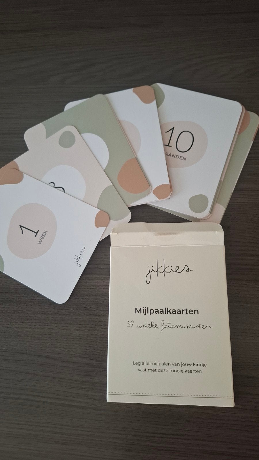 Jikkies mijlpaalkaarten voor baby, Ophalen of Verzenden, Nieuw