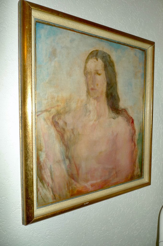 Dirk ocker 1882-1958 paneel olieverf, Ophalen, Gesigneerd, Olieverf, Portret of Personen