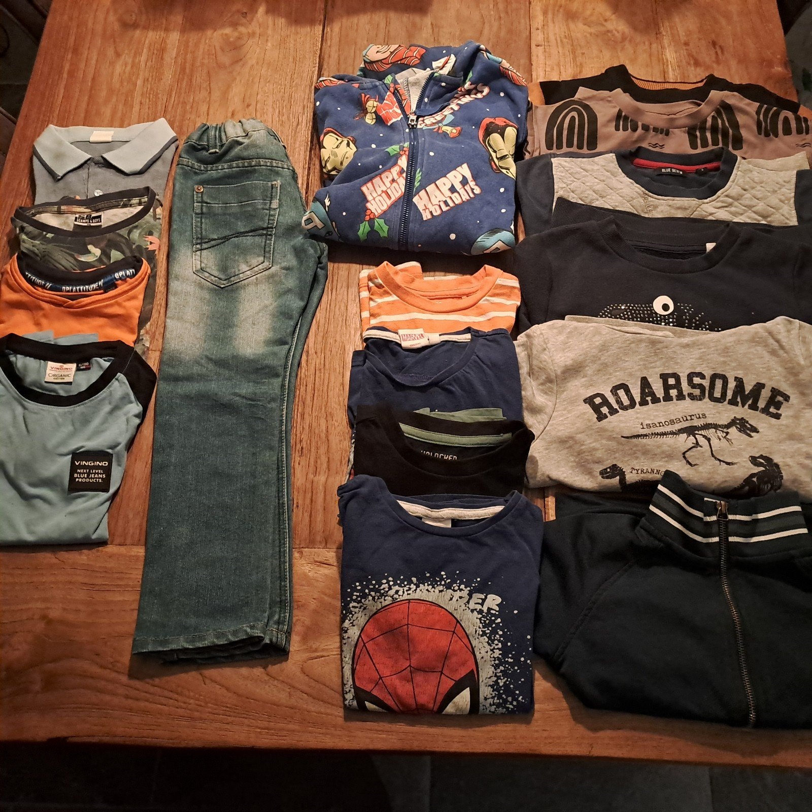 Kledingpakket jongens maat 110/116, diverse merken, Trui of Vest, Zo goed als nieuw, Jongen, Diverse merken