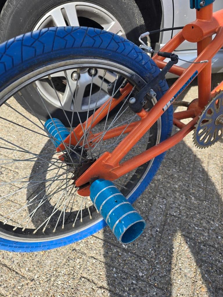 Stoere stuntfiets /crossfiets lichte opknapper, Fietsen en Brommers, Ophalen, Gebruikt, Staal, 24 inch of meer