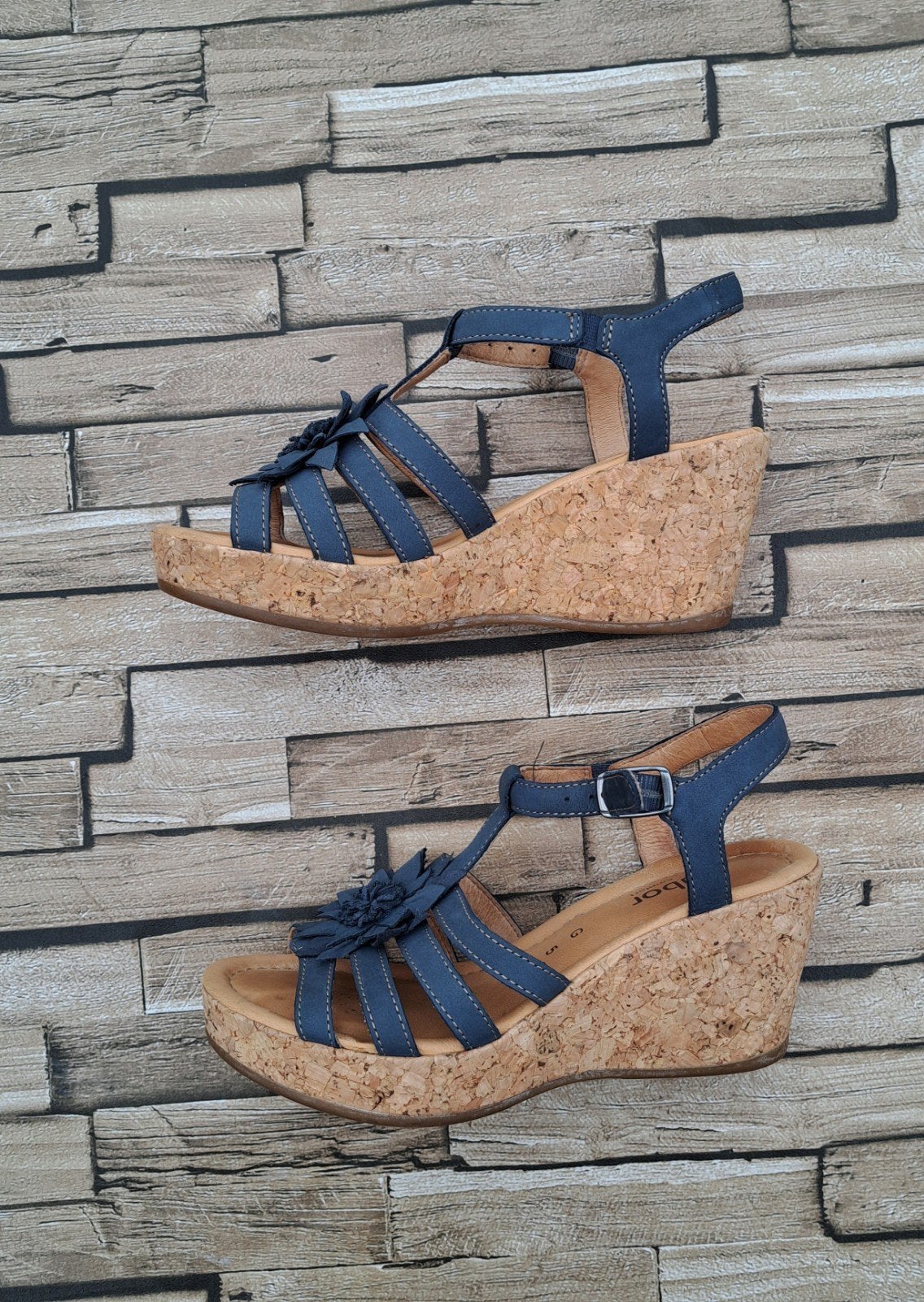 Gabor Comfort sleehak sandalen - Maat 38 (5 G), Gabor, Sandalen of Muiltjes, Zo goed als nieuw, X