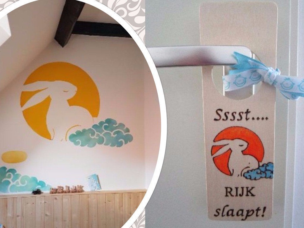 Originele houten deurhanger met naam pyrografie Creamar, Ophalen of Verzenden, Nieuw, Handgemaakt, Wanddecoratie