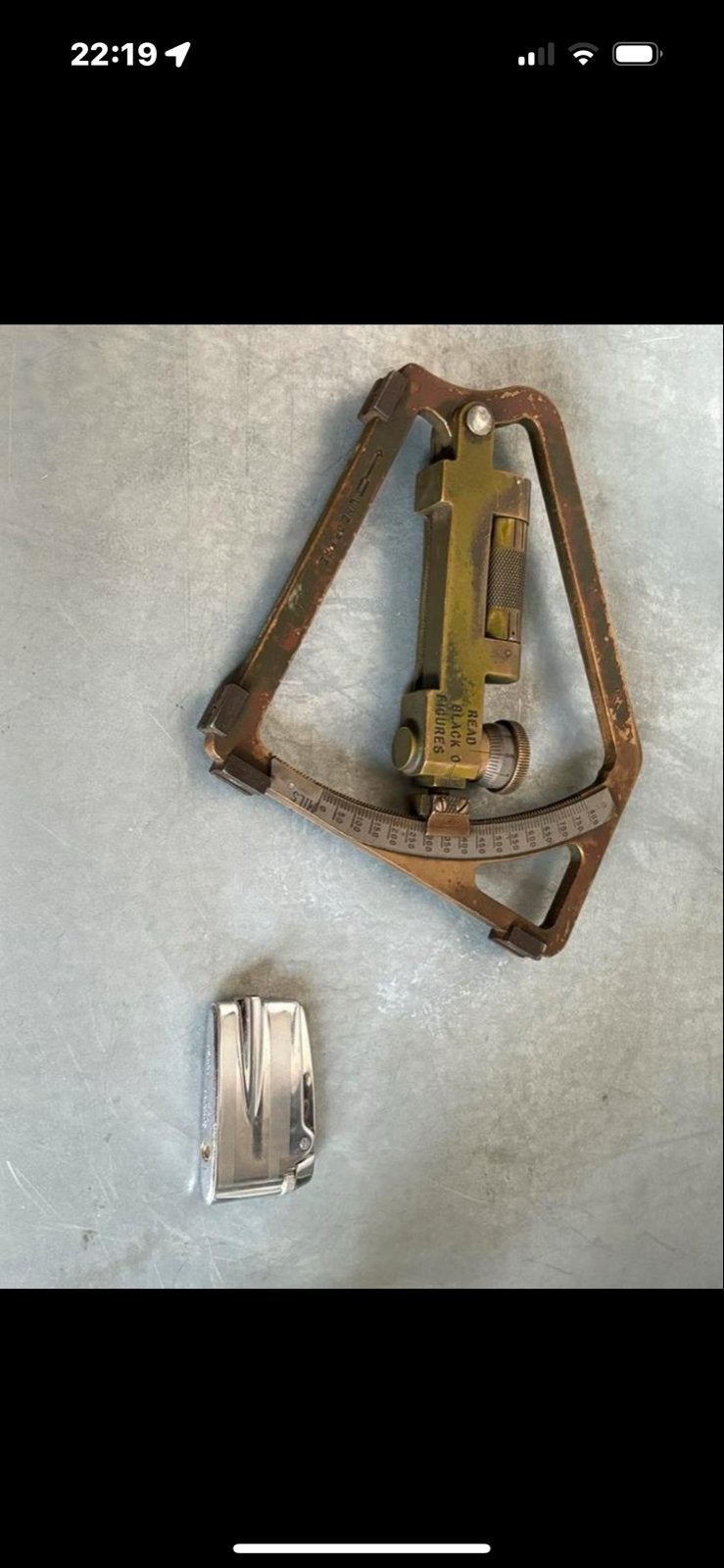 Vintage Militair Richtinstrument / Clinometer, Antiek en Kunst, Ophalen of Verzenden