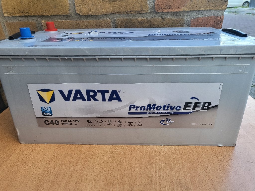 Battery  VARTA EFB  C40  12V--240Ah--1200A   == 2 STUCKS, Auto diversen, Ophalen