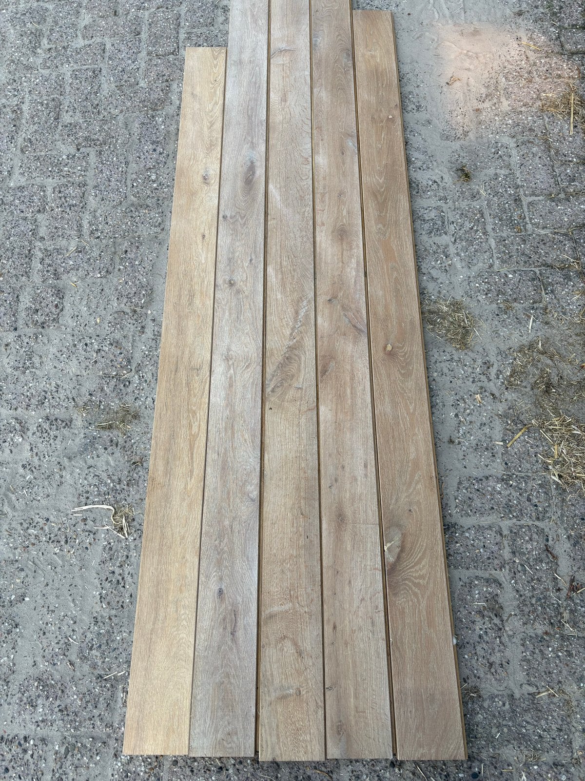 Massief eiken vloer - 34 m², Ophalen, Gebruikt, Vloerdelen of -planken, 10 m² of meer